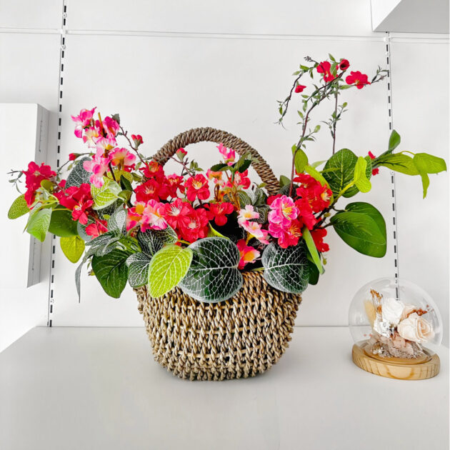Ophelia Artificial Flower Basket
