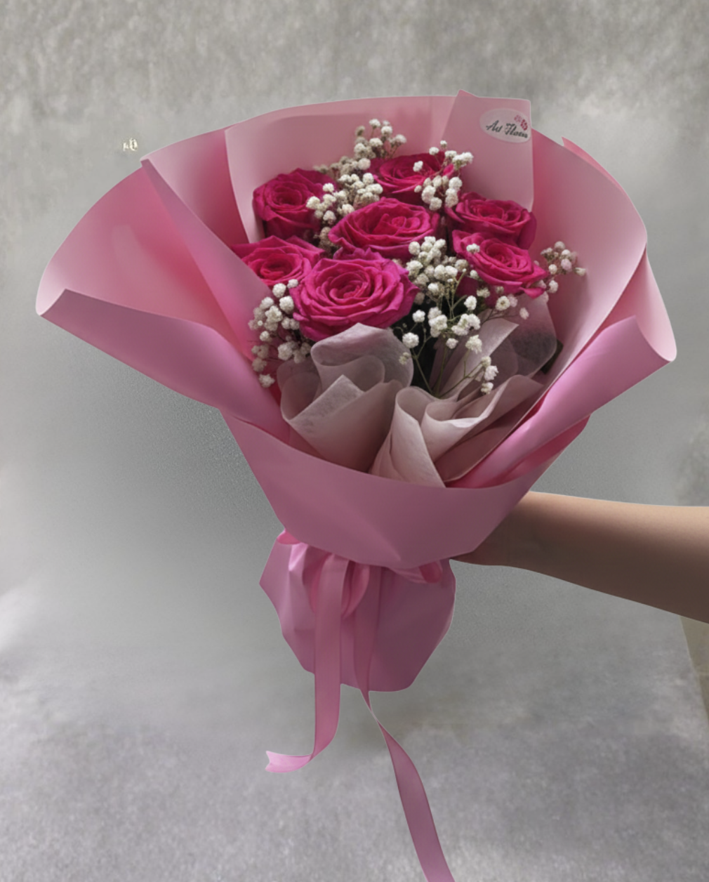 7 stem Rose sexy red